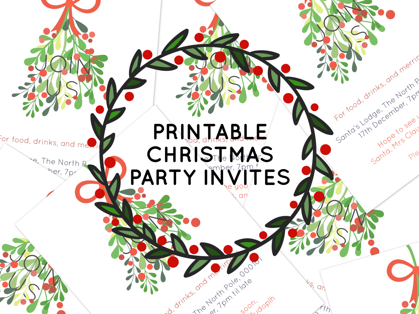 Holiday Party Invite Template Free