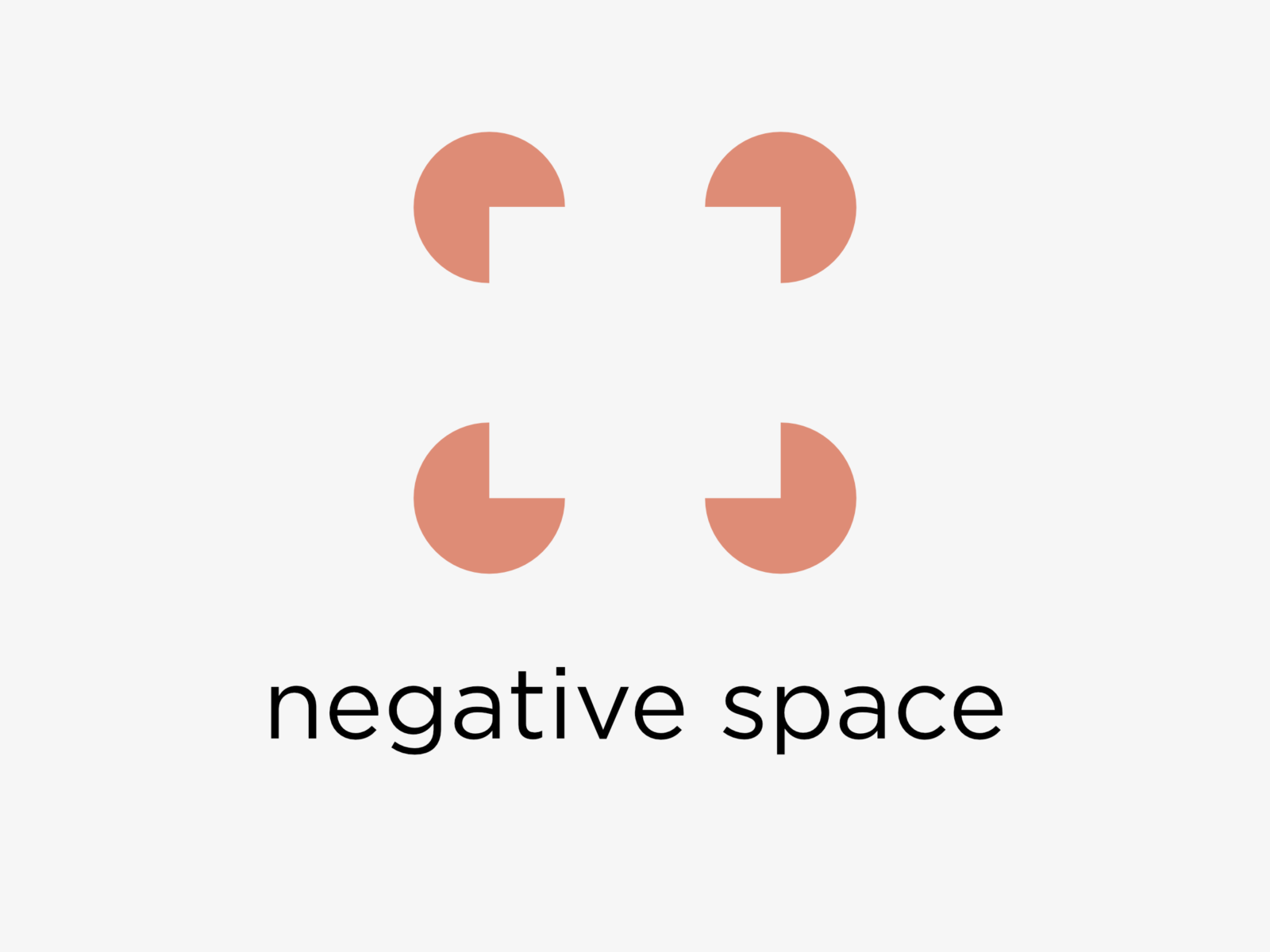 positive and negative space in typography