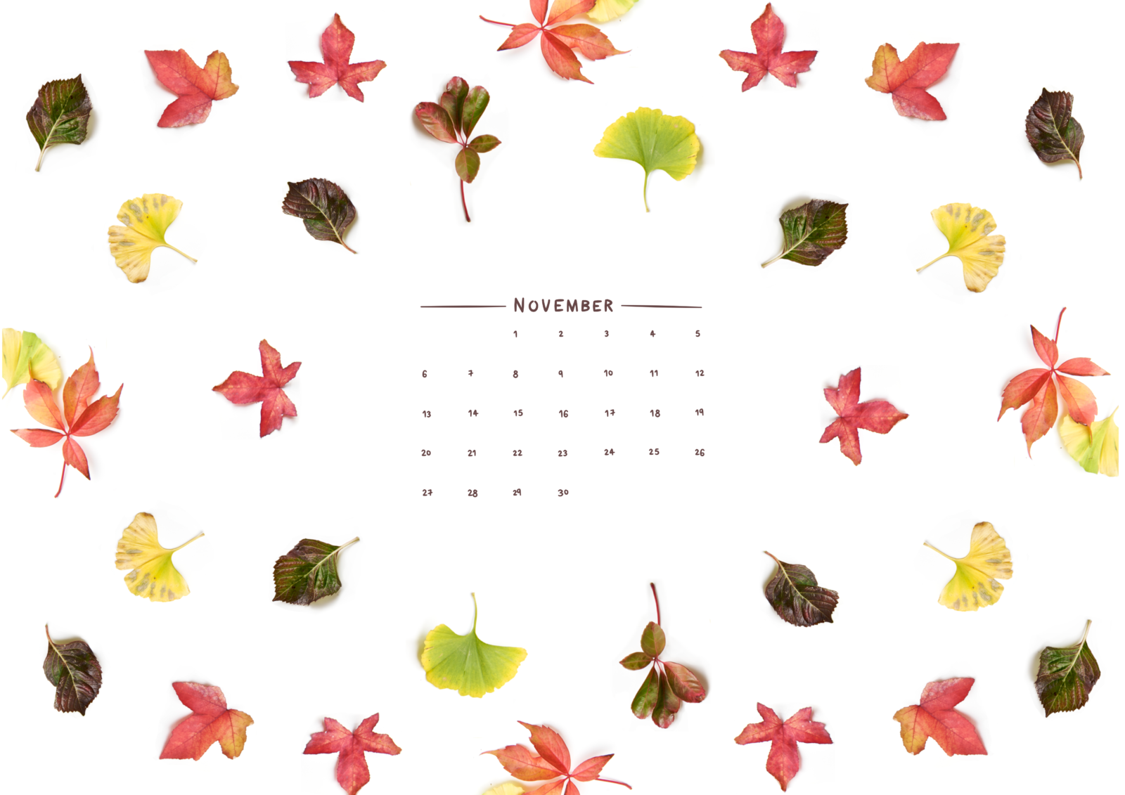 FREE November Wall Paper – Work Over Easy